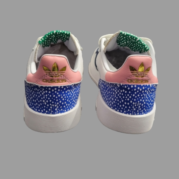 Adidas Women Original Supercourt Sneakers White with ColorPops Size 7 Preloved - Picture 4 of 8